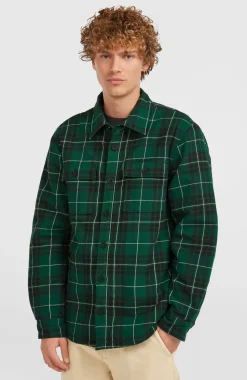 HerenMust-Have overhemd met fleecevoering| Groen