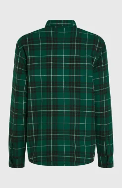 HerenMust-Have overhemd met fleecevoering| Groen