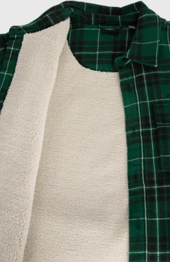 HerenMust-Have overhemd met fleecevoering| Groen