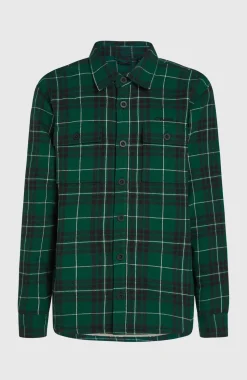 HerenMust-Have overhemd met fleecevoering| Groen