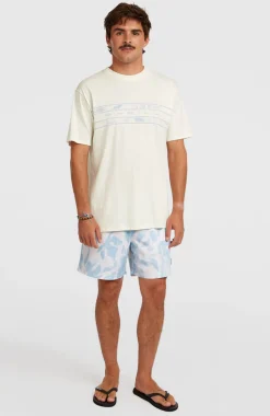 HerenO'Neill Flower Stripe T-shirt| Wit