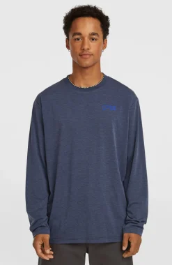 HerenO'Neill Hybrid Polygiene shirt met lange mouwen| Blauw
