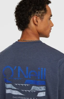 HerenO'Neill Hybrid Polygiene shirt met lange mouwen| Blauw