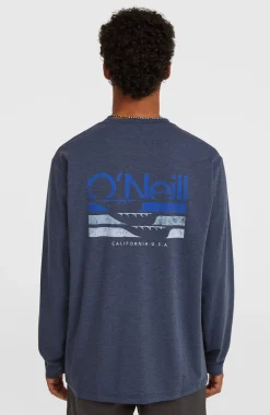 HerenO'Neill Hybrid Polygiene shirt met lange mouwen| Blauw