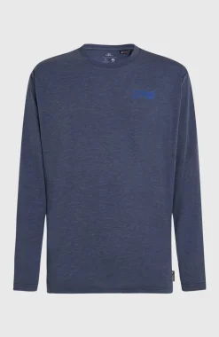 HerenO'Neill Hybrid Polygiene shirt met lange mouwen| Blauw