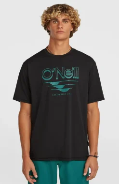 HerenO'Neill Hybrid UPF 50+ Polygiene Graphic T-shirt| Zwart