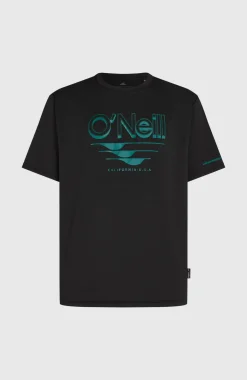 HerenO'Neill Hybrid UPF 50+ Polygiene Graphic T-shirt| Zwart