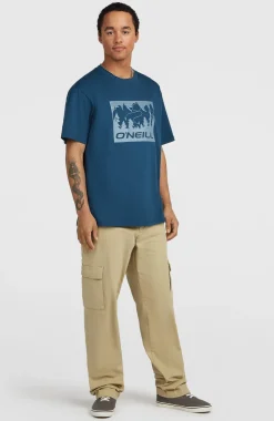 HerenO'Neill Must-Have Front-Print T-shirt| Blauw