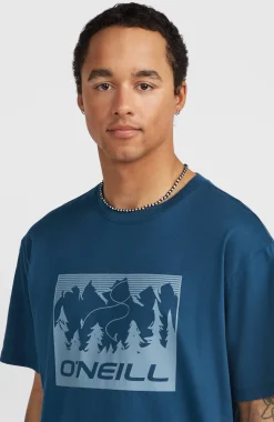 HerenO'Neill Must-Have Front-Print T-shirt| Blauw