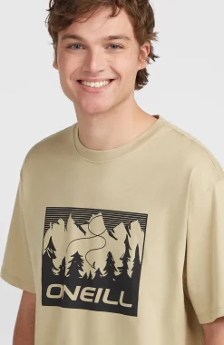 HerenO'Neill Must-Have Front-Print T-shirt| Beige