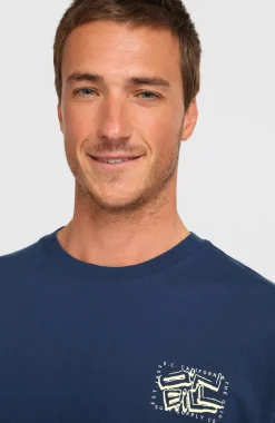 HerenO'Neill Photo Back Print T-shirt| Blauw