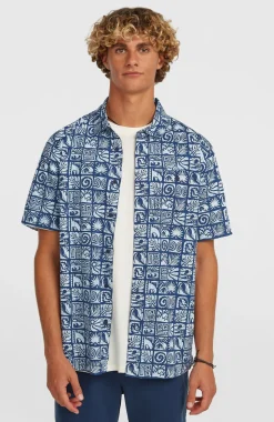 HerenO'Neill Print overhemd| Blauw Mix