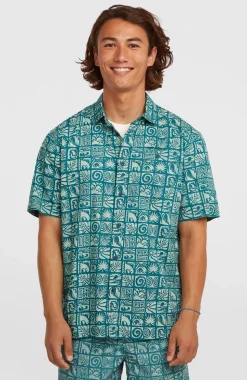 HerenO'Neill Print overhemd| Blauw