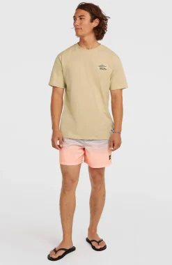 HerenO'Neill Retro Back-Print T-shirt| Beige