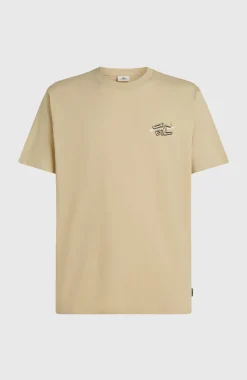 HerenO'Neill Retro Back-Print T-shirt| Beige