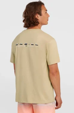 HerenO'Neill Retro Back-Print T-shirt| Beige