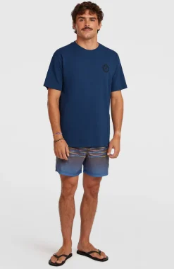 HerenO'Neill Slub Back-Print T-shirt| Blauw