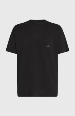 HerenO'Neill Slub Chest Pocket T-shirt| Zwart