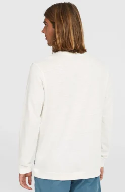 HerenO'Neill Slub shirt met lange mouwen| Wit
