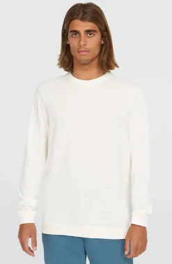 HerenO'Neill Slub shirt met lange mouwen| Wit