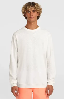HerenO'Neill Slub shirt met lange mouwen| Wit