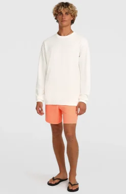 HerenO'Neill Slub shirt met lange mouwen| Wit
