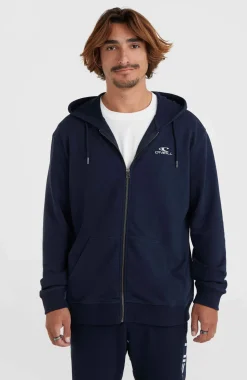 HerenO'Neill Small Logo capuchonvest met volledige rits| Blauw