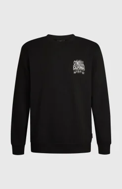 HerenO'Neill Small Logo Crew sweater| Zwart