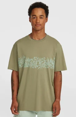 HerenO'Neill Uni Flower T-shirt| Groen