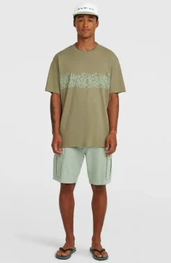 HerenO'Neill Uni Flower T-shirt| Groen