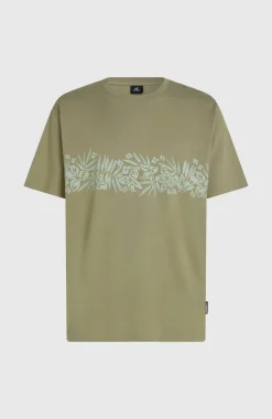 HerenO'Neill Uni Flower T-shirt| Groen