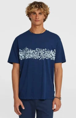HerenO'Neill Uni Flower T-shirt| Blauw