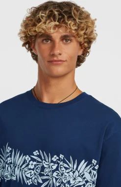 HerenO'Neill Uni Flower T-shirt| Blauw