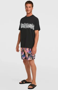 HerenO'Neill Uni Flower T-shirt| Zwart
