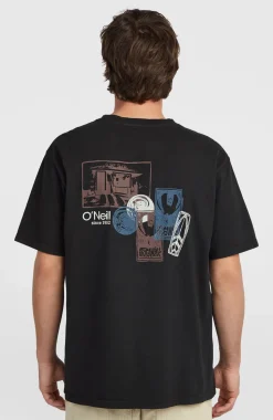 HerenO'Riginals Back-Print T-shirt| Zwart