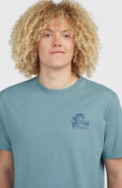 HerenO'Riginals Back-Print T-shirt| Blauw