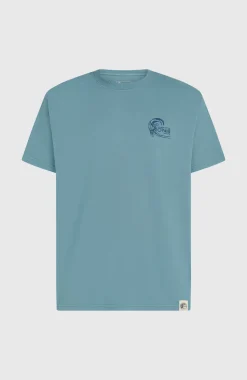 HerenO'Riginals Back-Print T-shirt| Blauw
