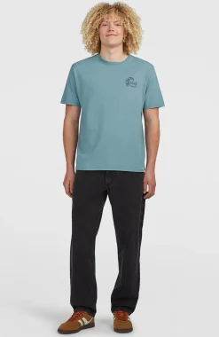 HerenO'Riginals Back-Print T-shirt| Blauw