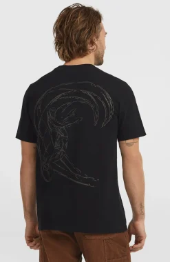 HerenO'Riginals Back-Print T-shirt| Zwart