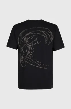 HerenO'Riginals Back-Print T-shirt| Zwart