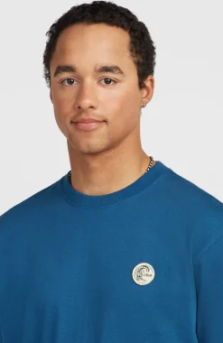 HerenO'Riginals Badge T-shirt| Blauw