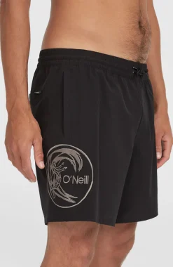 HerenO'Riginals Cali Ocean 16'' zwembroek| Zwart