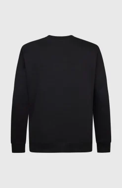 HerenO'Riginals Chest Print Crew sweater| Zwart