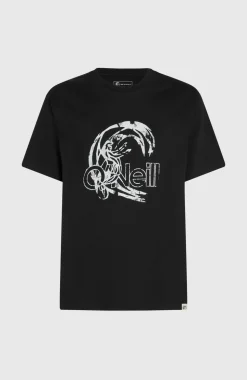 HerenO'Riginals Cicrle Surfer T-shirt| Zwart