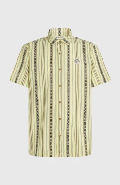 HerenO'Riginals Jacquard overhemd| Geel