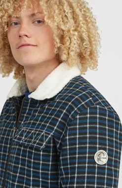 HerenO'Riginals jas met fleecevoering| Blauw
