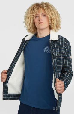 HerenO'Riginals jas met fleecevoering| Blauw
