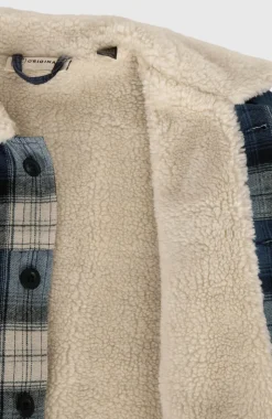 HerenO'Riginals jas met fleecevoering| Blauw