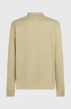 HerenO'Riginals polo met lange mouwen| Beige