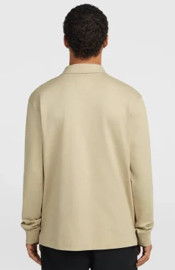 HerenO'Riginals polo met lange mouwen| Beige